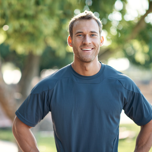 man smiling